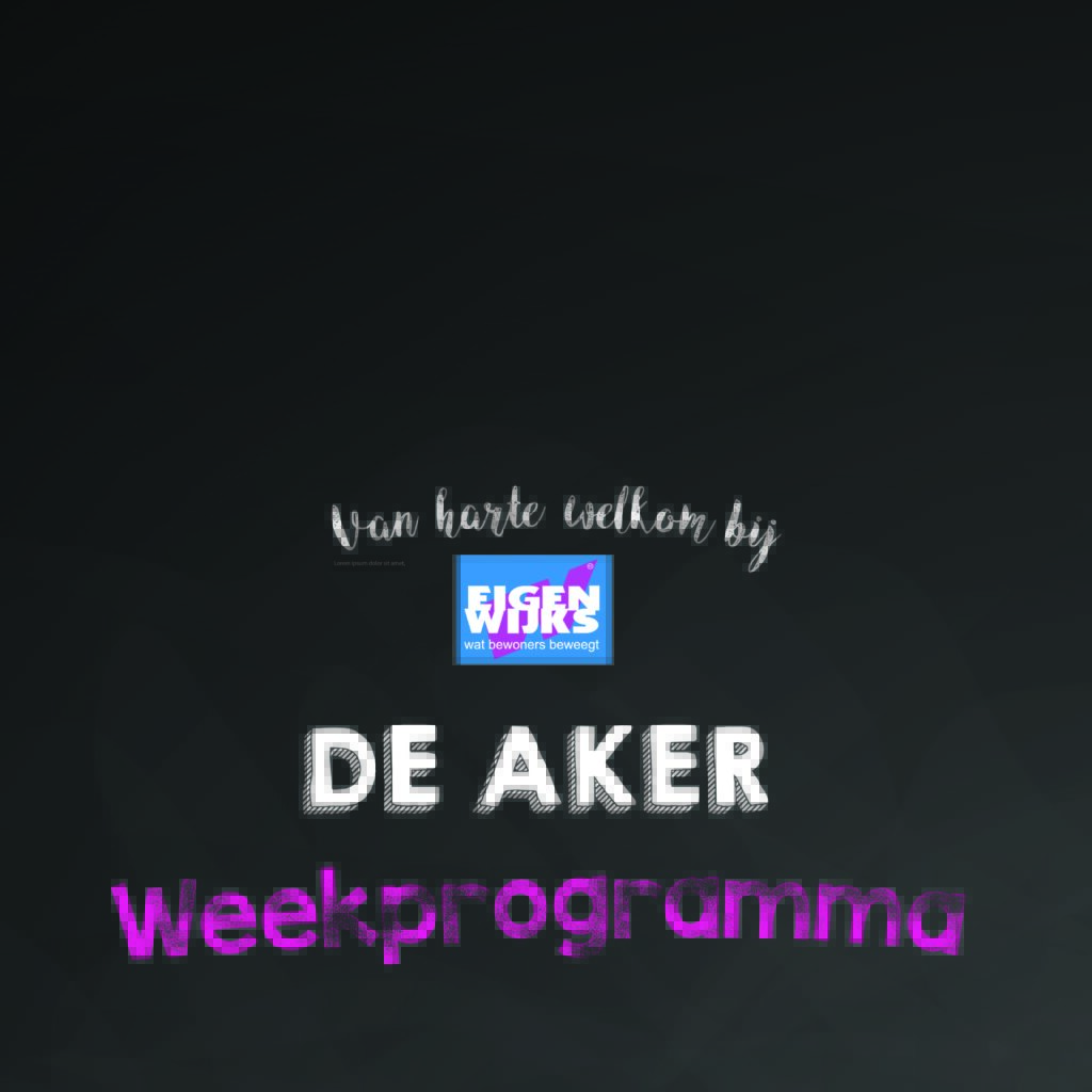 Weekprogramma buurthuis De Aker / Osdorp