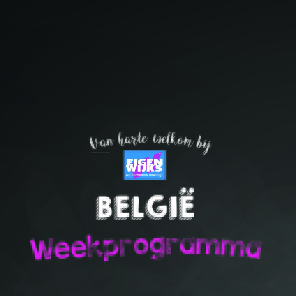 Weekprogramma buurthuis België