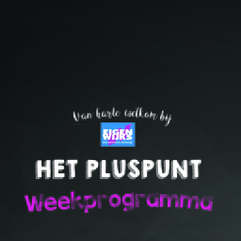 Weekprogramma het Pluspunt