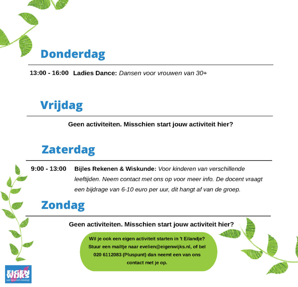 Weekprogramma 't Eilandje_Pagina_2