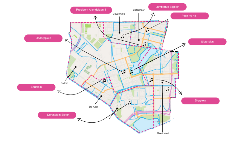 Kaart Amsterdam Klinkt! (2)
